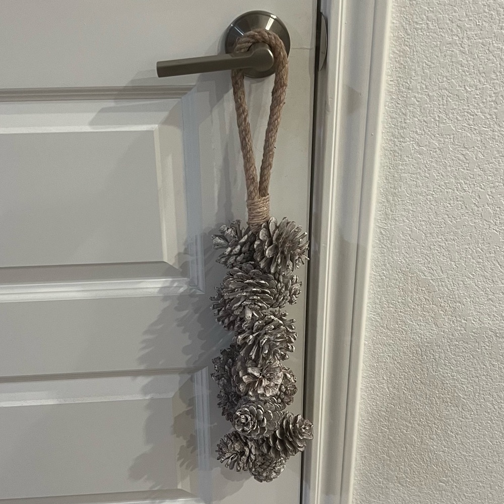 The Holiday Aisle Pinecone Swag Door Hanger